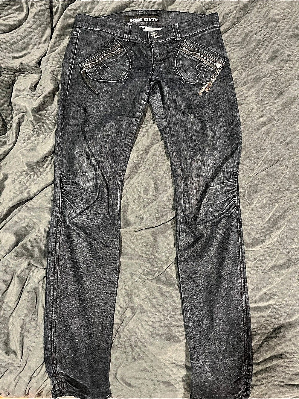 Miss Sixty Skinny Jeans Gray Waist 28